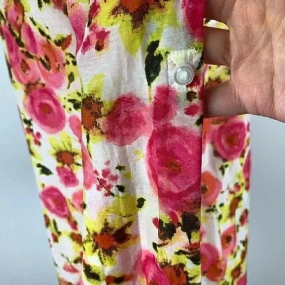 Ann Taylor top size 6 pink 28% silk floral - Picture 7 of 13